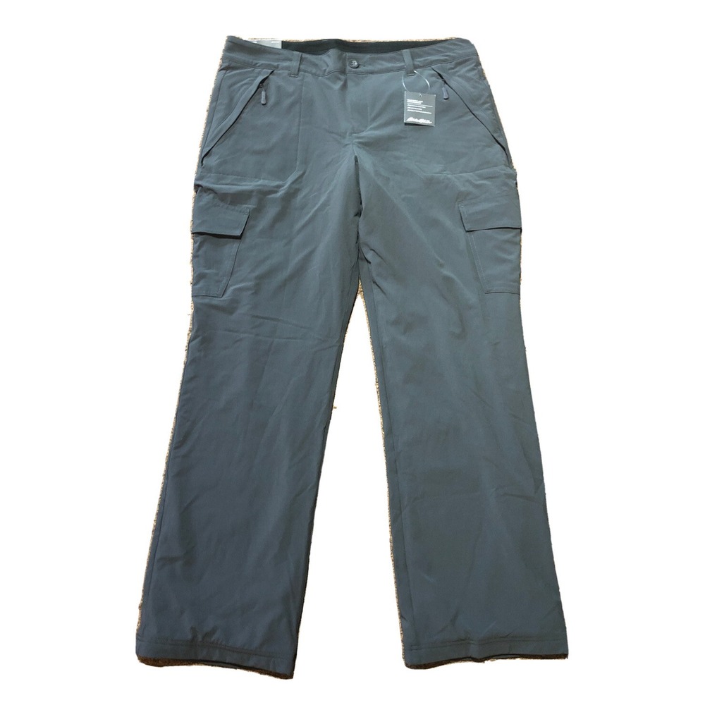 NWT Eddie Bauer Women's‎ Flexion Polar Fleece Lined Pants Carbon - Size 16